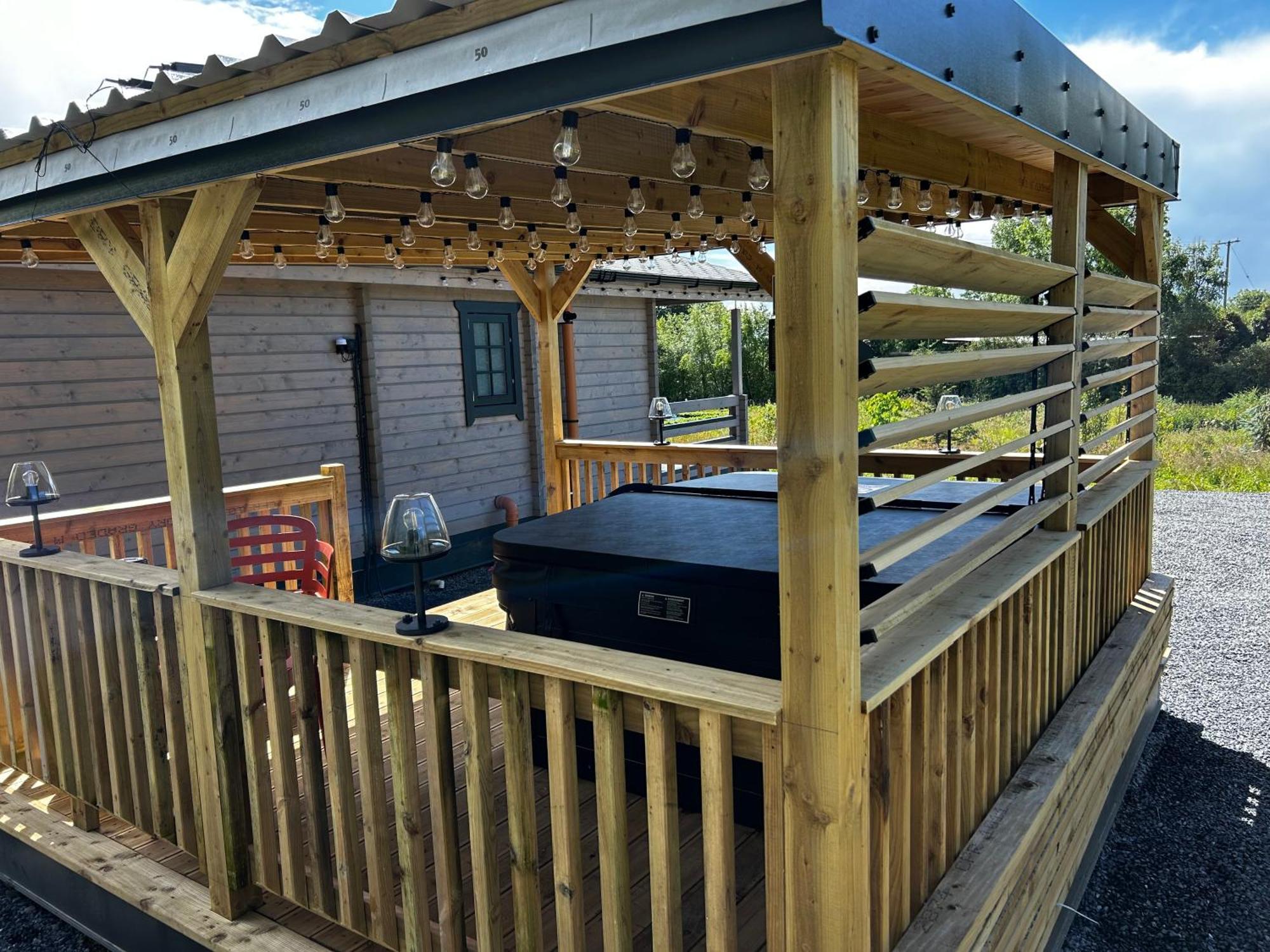 Little Rock Retreat Log Cabin With Hot Tub Castletown Gheoghegan Exterior foto